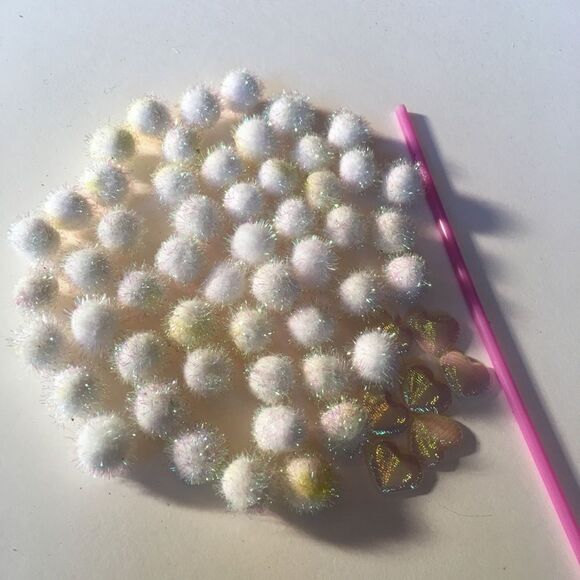 MINI POM Poms & Pink Puff Hearts Combo! - Picture 6 of 9
